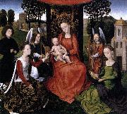 Hans Memling The Mystic Marriage of St Catherine oil painting artist